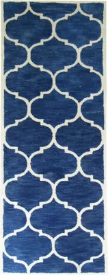 Imagen del producto de Alfombra azul oscuro estilo "runner" (78x244 cm)