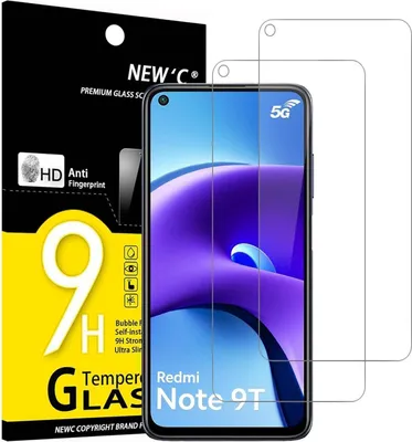 Imagen del producto de Cristal protector para pantalla Xiaomi Redmi Note 9T 5G, 9H, HD, 0.33mm, transparente