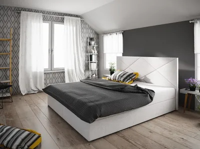 Produktbild von Ehebett mit Stauraum STIG 4 – 200x200, beige