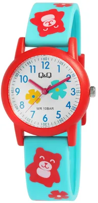 Immagine prodotto di Orologio Q&Q per bambini con cinturino in silicone, impermeabile 10 bar