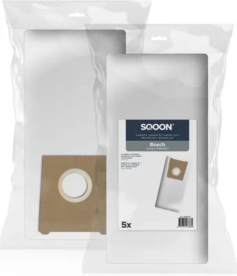 Produktbild von SQOON Staubsaugerbeutel 5 Stück Geeignet für Bosch Ventaro, Hochwertige Filterbeutel, Langlebig & Passgenau