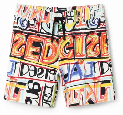 Immagine prodotto di Pantaloni jeans Desigual per ragazzo, modello "Aloha 9019 Tutti Fruti", trattamento del tessuto, taglia 4 anni