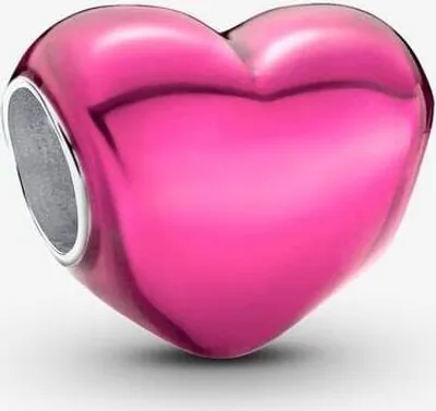 Produktbild von PANDORA Charm Metallic-Herz Pink Rosa 793337C03