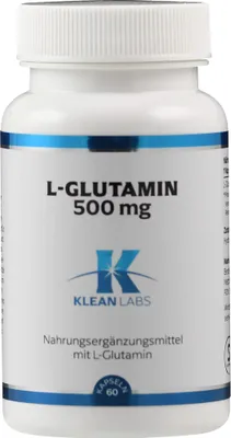 Produktbild von L-Glutamin 500 mg KLEAN LABS, 60 St KAP