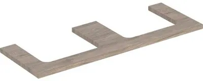 Immagine prodotto di Plaque de lavabo Geberit ONE, découpe double, pour lavabo à poser, 135x3x47cm, 505.286.00.6, 505.286.00.6