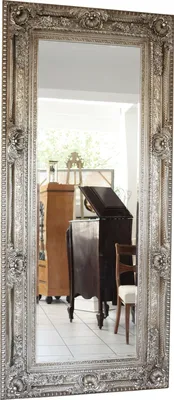 Produktbild von Spiegel Wandspiegel Facettenschliff 218x98cm Farbe silber Holzrahmen Antik-Stil