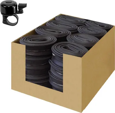Image de Chambre à air Schwalbe AV19, lot de 50, 27,5" / 28" / 29", avec sonnette de vélo