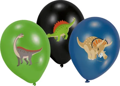 Immagine prodotto di AMSCAN 6 Palloni Dinosauro Felice 28Cm/ 0 0 0