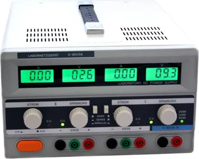 Produktbild von DC Labornetzgeräte EDI Serie Variante - Spannung + Strom: 2x 0-30V DC + 2x 0-3A DC - Modell: EDI3003CIII