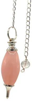 Produktbild von Pendel aus Rosenquarz in Form eines Lingams