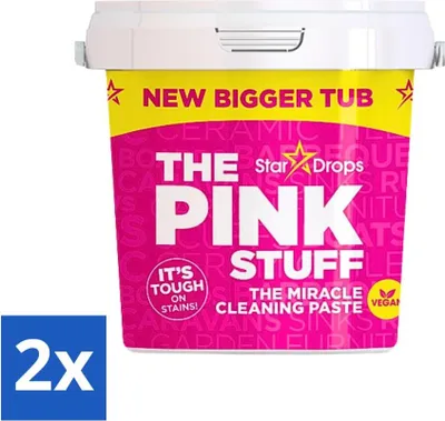Produktbild von The Pink Stuff - Reinigungspaste - Allzweckreiniger - Für hartnäckigen Schmutz - 850g - Vorteilspack - 2 Stücke