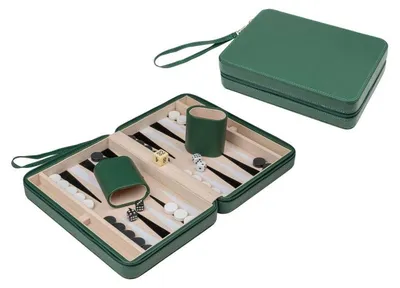 Produktbild von Philos Backgammon Reisespiel magnetisch Kunstleder Handkordel
