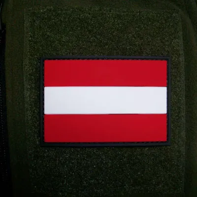Produktbild von 3D Rubber Österreich Austria Bundesheer Streitkräfte Armee Fahne 8x5cm #16256