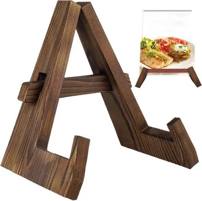 Produktbild von Kochbuchhalter aus Holz verstellbar neigbar Küchenzubehör