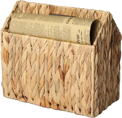Image de Boîte de rangement en jacinthe d'eau pour la salle de bains et le bureau