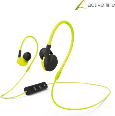 Obrázek produktu pro Hama Active BT, Bezdrátový, Sporty, 12 g, Sluchátka s mikrofonem, Černá, Žlutá