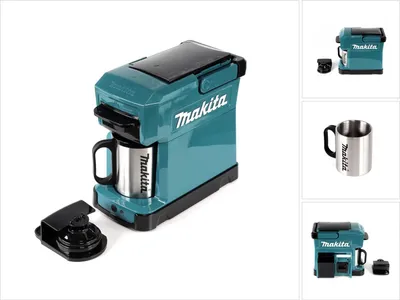 Obrázok produktu pre Makita DCM501Z, Kávovar, 240 L, Kávové zrná, kávový sáčok, Čierna, Modrá
