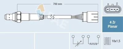 Produktbild von FAE Lambdasonde für FIAT 500 (312) 77690