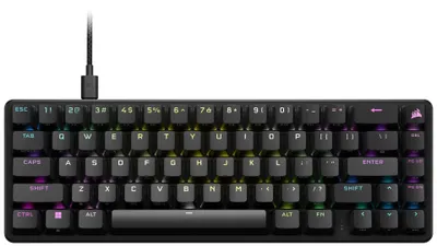 Immagine prodotto di Corsair | Nero | Tastiera meccanica da gioco K65 PRO MINI RGB | Cablata | NA | USB Tipo A | 600 g | OPX
