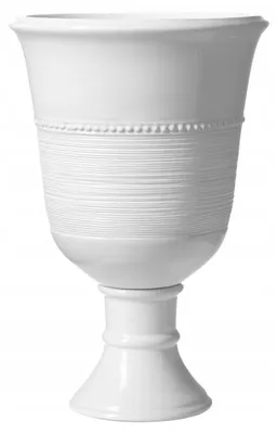 Produktbild von Donika Weiße Keramik-Blumentopf Dekorative Vase 22x13