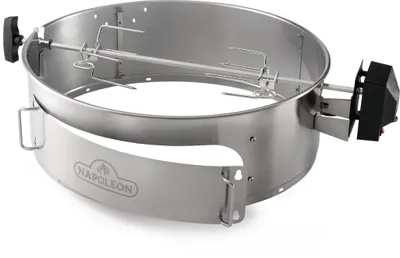 Produktbild von Napoleon Drehspieß Pizzaofen NK22 57 cm Kugelgrill Edelstahl 2-in-1-Set