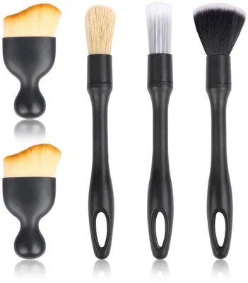 Image de Brosse douce pour le nettoyage de l'intérieur de la voiture, lot de 5