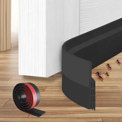 Immagine prodotto di Guarnizione autoadesiva per porte, 100 cm, nera, per porte
