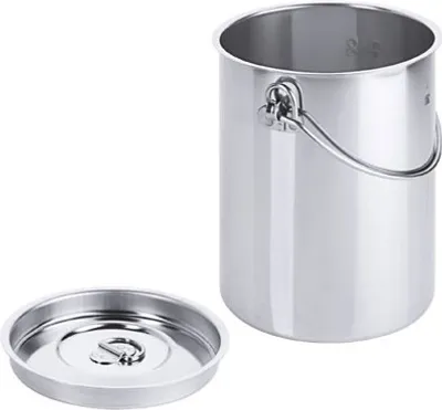 Produktbild von Eimer, Transporteimer, Edelstahl, 2-5 Liter wählbar, inklusive Deckel : 2 l Variante: 2 l