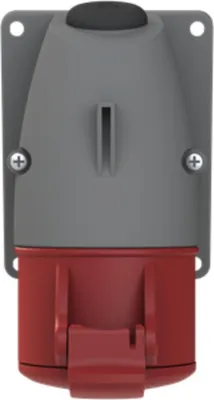 Immagine prodotto di Amphenol Presa a muro CEE da 16 ampere a 5 poli (3P+N+PE) femmina, codifica 6h rossa da 200/346 V a 240/415 V frequenza 50 e