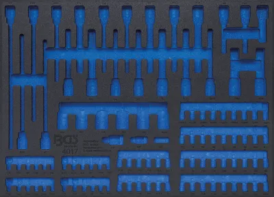 Produktbild von BGS 4017-5 3/3 Werkstattwageneinlage für Bits / Biteinsätze, leer