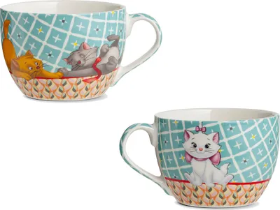 Produktbild von GILDE Cappuccinotasse, "Aristocats", Porzellan, mehrfarbig, , H. 8 cm, D. 11 cm 81333