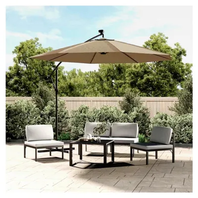 Produktbild von Ersatzbezug für Ampelschirm Taupe 350 cm für Garten, Terrasse und Außenbereich