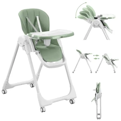 Produktbild von Baby Vivo Design Kinderhochstuhl aus Kunststoff - Tippy in Cool Mint