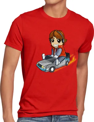 Produktbild von BaumwolleCloud Marty Herren T-Shirt chibi zeitreise