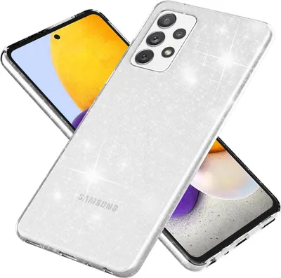 Obrázok produktu pre NALIA trblietavé puzdro na mobilný telefón Samsung Galaxy A72, priehľadný silikónový kryt
