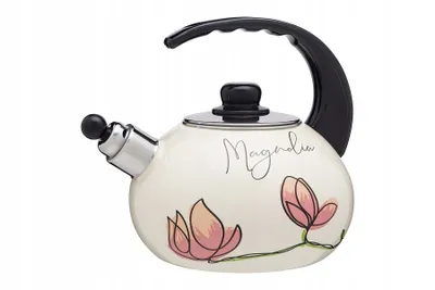 Produktbild von Emaille-Wasserkocher mit Pfeife Fiorello Magnolia
