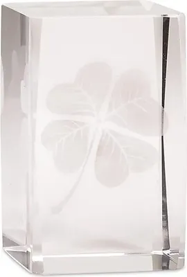 Obrázek produktu pro Křišťálový laserový čtyřlístek AA -- 8x5x5 cm