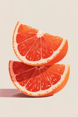 Produktbild von Poster 20x30cm Orangen Retro Vintage für das Wohnzimmer