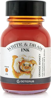 Produktbild von Write and Draw Ink 476 Orange Monkey, Schreib- und Zeichentusche, 50 ml