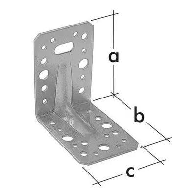 Image de Raccord d'angle pour charges lourdes avec moulure 90 x 90 x 65 mm galvanisé