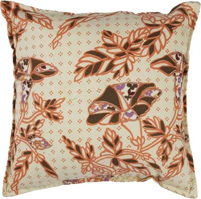 Obrázok produktu pre Biely vankúš s motívmi slobody a kvetov 38x38