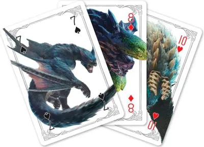 Produktbild von Sakami Merchandise Monster Hunter Welt: Iceborne Spielkarten-charaktere Mehrfarbig  Kinder Mehrfarbig One Size