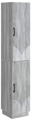 Imagen del producto de vidaXL, juego de 2 armarios, color gris Sonoma, fabricados en material de madera