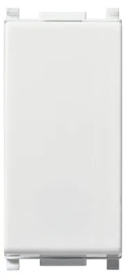 Imagen del producto de Interruptor unipolar con luz, modelo "PLANA" de VIMAR, 10A, 250V - Color blanco
