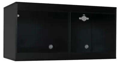 Productafbeelding van HabiStat Houten vivarium 122 x 61 x 61CM | Zwart | voor woestijn en steppedieren