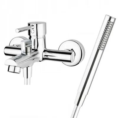 Produktbild von Badewannenarmatur Wannenarmatur Duschset mit Handbrause Duschsysteme Badarmatur Duscharmatur Wandmontage Wasserhahn Dusche