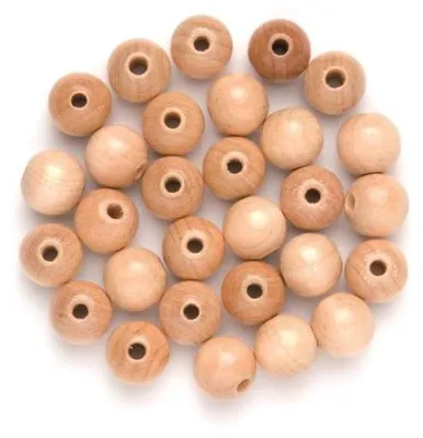 Produktbild von Glorex Holzperle natur 15 mm - 14 Stück