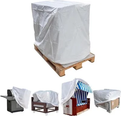 Produktbild von Europaletten-Möbelabdeckung – Schutzhülle für Gartenmöbel – 1 Stück – Polyethylen – 130 x 90 x 180 cm