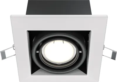 Produktbild von Maytoni Deckenleuchte Einbau Modern, GU10, Metall, Quadratisch, Weiß, IP20