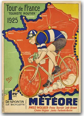 Produktbild von Poster - Canvas - Leinwand - 59,4 cm x 84,1 cm - Fotoposter - Leinwandkunst - Tour de France